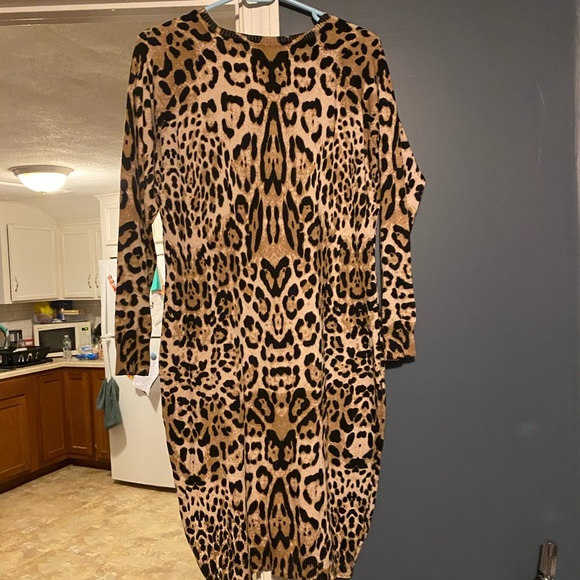 Leopard sweater dress - Picture 1 of 2